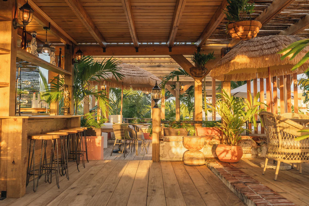 Rooftop terrace at Hotel Casa Don Luis Cap Cana by Faranda Boutique. This boutique hotel is perfect for solo travel in Punta Cana.