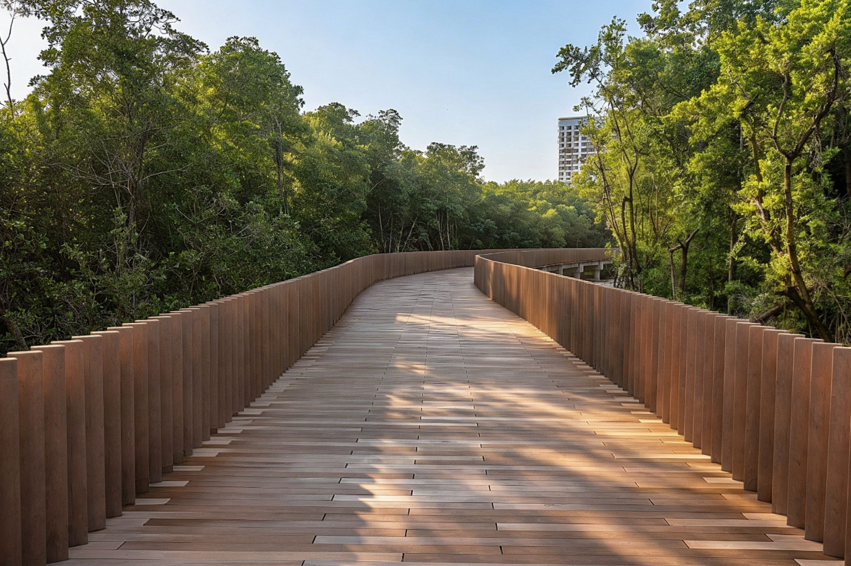 Mangrove walkways at Moon Palace The Grand