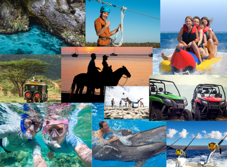 Beach activites, punta cana, dominican republic, swiming, snorkeling, horseback riding, zipline, dolphins, banana boat, sea, ocean, volleyball, activities