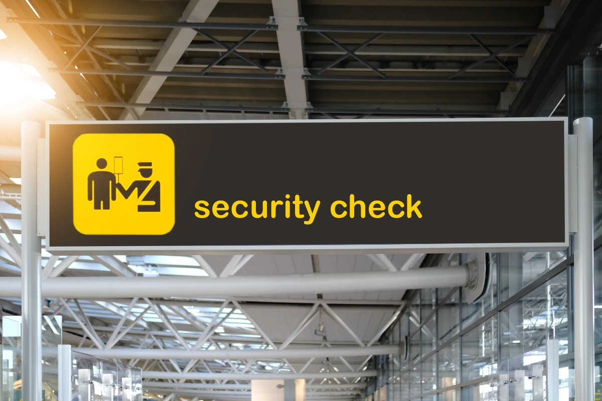 Airport security check