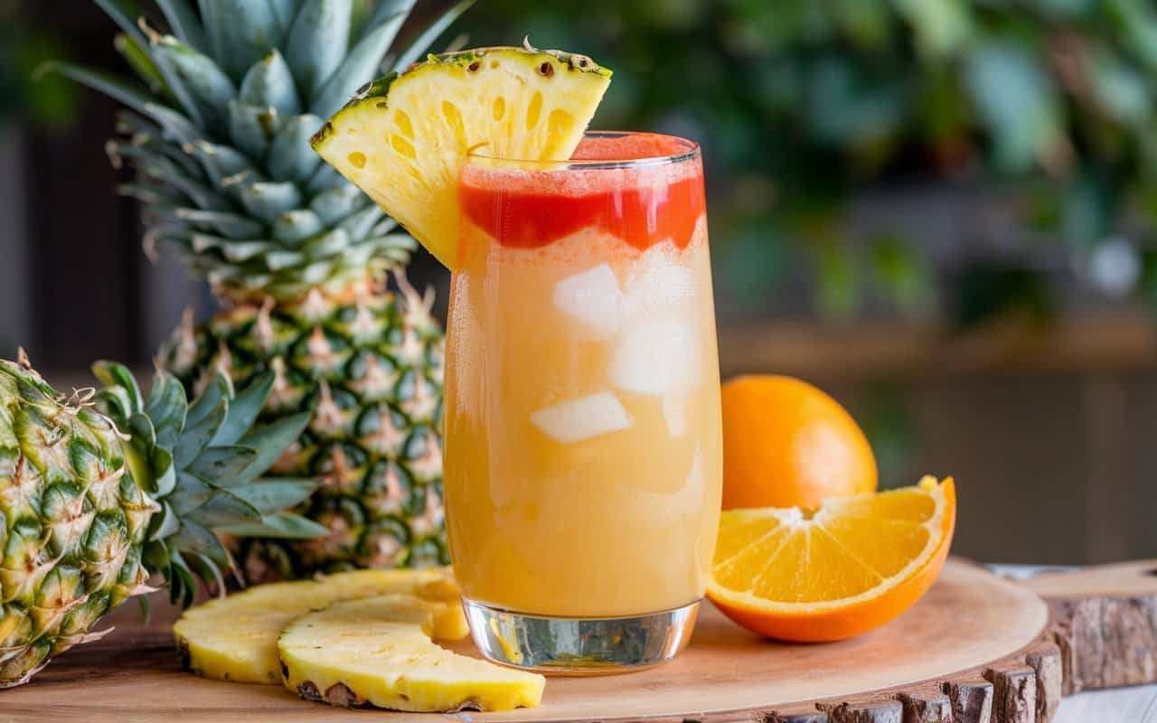 Punta Cana Tropical Drinks: Pina Colada Sunrise